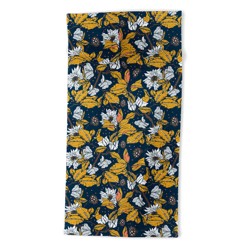 Marta Barragan Camarasa Seasonal darkness 22 Beach Towel