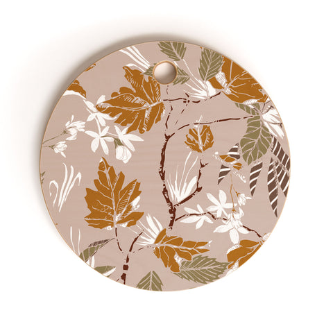 Marta Barragan Camarasa Seasonal nature 10 Cutting Board Round