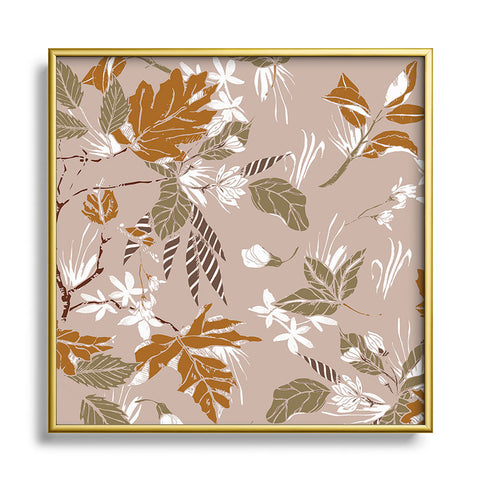 Marta Barragan Camarasa Seasonal nature 10 Square Metal Framed Art Print