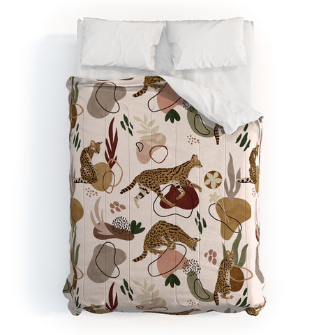 Marta Barragan Camarasa Serval Savannah Cat Comforter