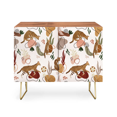 Marta Barragan Camarasa Serval Savannah Cat Credenza