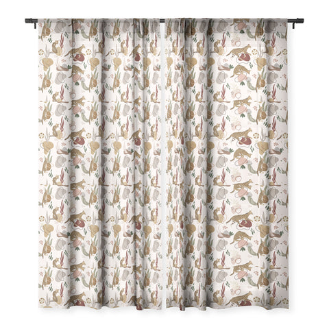 Marta Barragan Camarasa Serval Savannah Cat Sheer Window Curtain