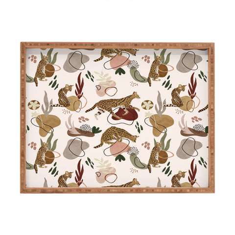 Marta Barragan Camarasa Serval Savannah Cat Rectangular Tray