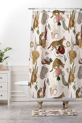 Marta Barragan Camarasa Serval Savannah Cat Shower Curtain And Mat