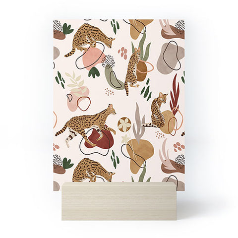 Marta Barragan Camarasa Serval Savannah Cat Mini Art Print