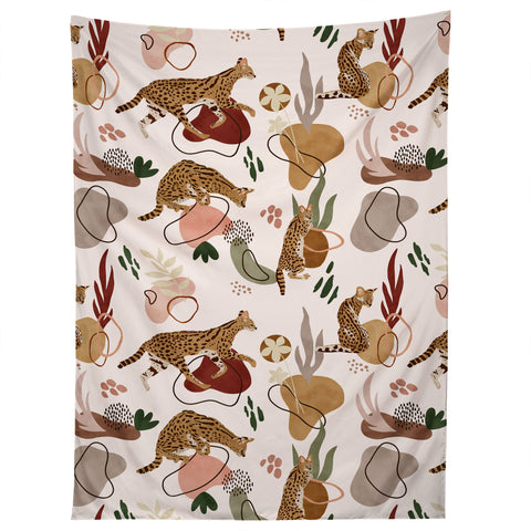 Marta Barragan Camarasa Serval Savannah Cat Tapestry