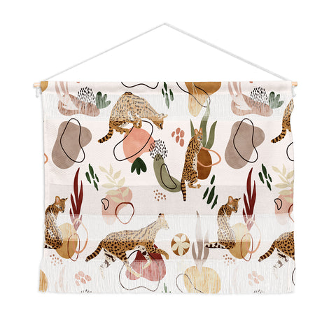 Marta Barragan Camarasa Serval Savannah Cat Wall Hanging Landscape