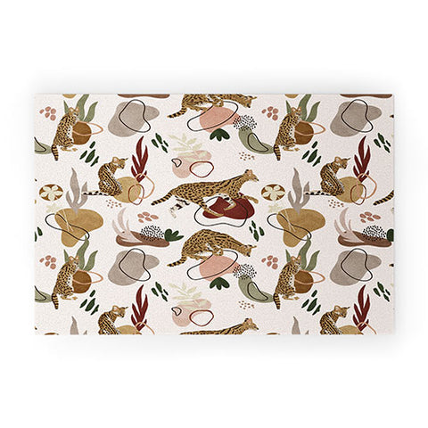 Marta Barragan Camarasa Serval Savannah Cat Welcome Mat