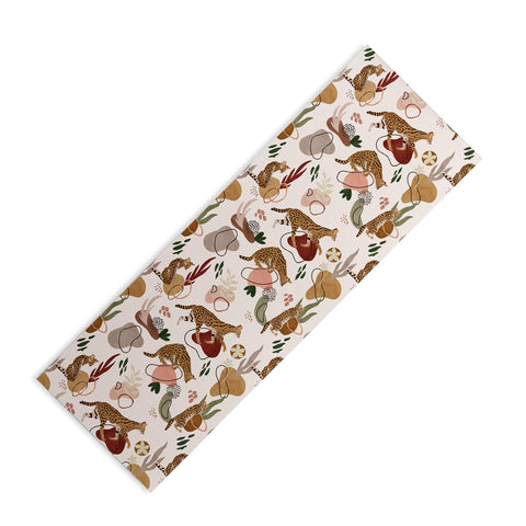 Marta Barragan Camarasa Serval Savannah Cat Yoga Mat