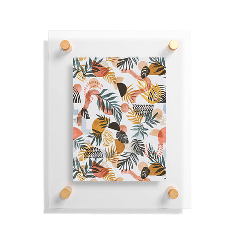 Marta Barragan Camarasa Shapes modern tropical S Floating Acrylic Print