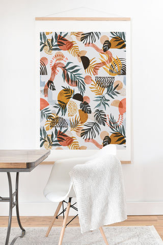 Marta Barragan Camarasa Shapes modern tropical S Art Print And Hanger