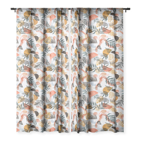 Marta Barragan Camarasa Shapes modern tropical S Sheer Non Repeat