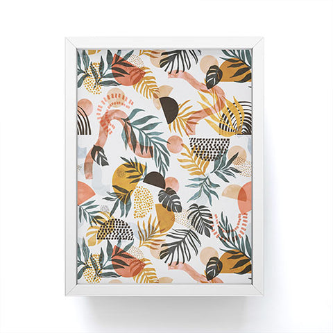 Marta Barragan Camarasa Shapes modern tropical S Framed Mini Art Print