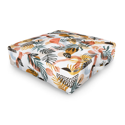 Marta Barragan Camarasa Shapes modern tropical S Outdoor Floor Cushion