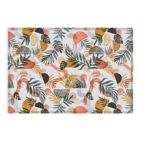 Marta Barragan Camarasa Shapes modern tropical S Outdoor Rug