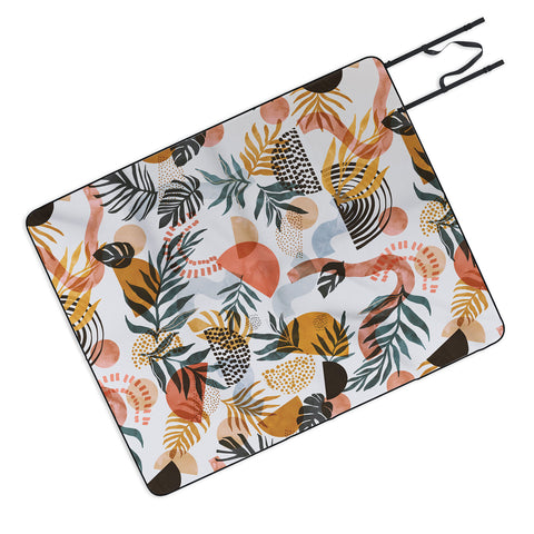 Marta Barragan Camarasa Shapes modern tropical S Picnic Blanket