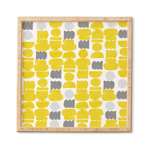 Marta Barragan Camarasa Shapes mosaic modern 50 Framed Wall Art