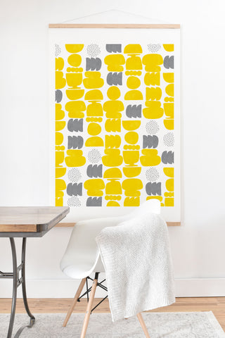 Marta Barragan Camarasa Shapes mosaic modern 50 Art Print And Hanger