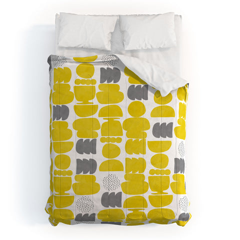 Marta Barragan Camarasa Shapes mosaic modern 50 Comforter