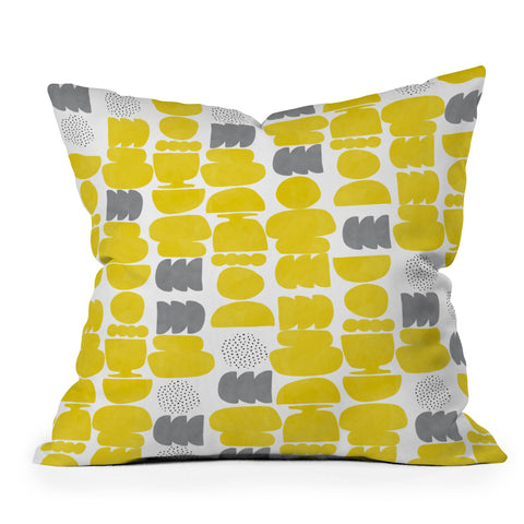 Marta Barragan Camarasa Shapes mosaic modern 50 Throw Pillow