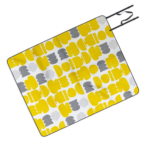 Marta Barragan Camarasa Shapes mosaic modern 50 Picnic Blanket