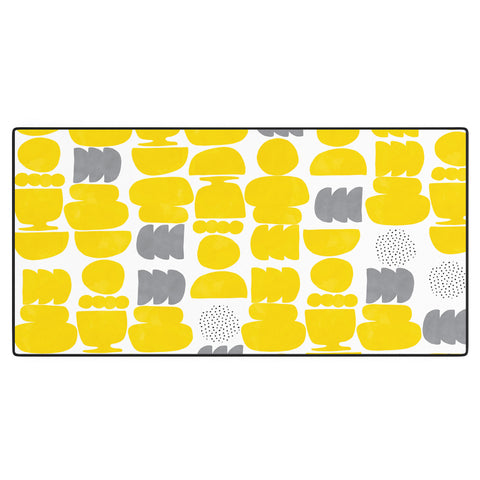 Marta Barragan Camarasa Shapes mosaic modern 50 Desk Mat