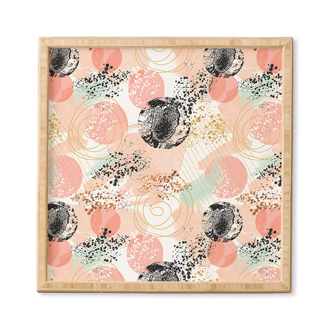 Marta Barragan Camarasa Shapes pastel and textures Framed Wall Art