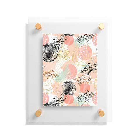 Marta Barragan Camarasa Shapes pastel and textures Floating Acrylic Print