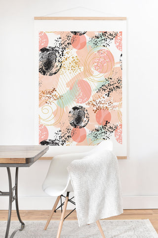 Marta Barragan Camarasa Shapes pastel and textures Art Print And Hanger