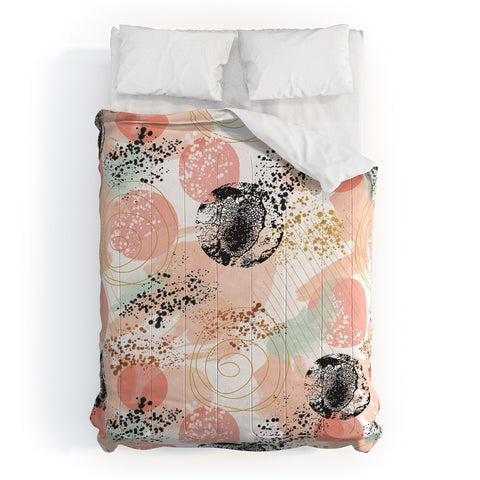 Marta Barragan Camarasa Shapes pastel and textures Comforter