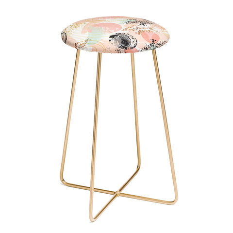 Marta Barragan Camarasa Shapes pastel and textures Counter Stool