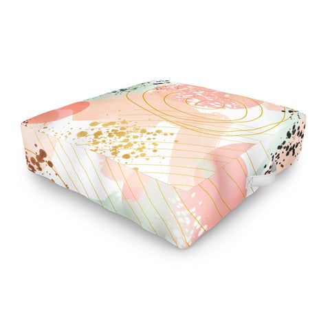 Marta Barragan Camarasa Shapes pastel and textures Outdoor Floor Cushion