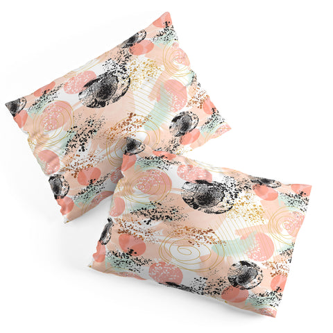 Marta Barragan Camarasa Shapes pastel and textures Pillow Shams