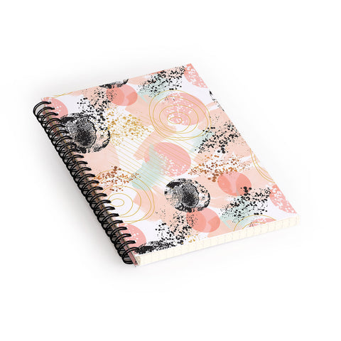 Marta Barragan Camarasa Shapes pastel and textures Spiral Notebook