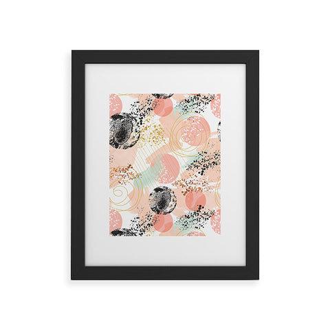 Marta Barragan Camarasa Shapes pastel and textures Framed Art Print