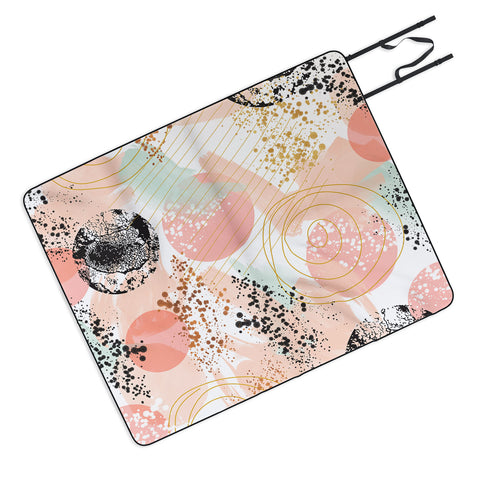 Marta Barragan Camarasa Shapes pastel and textures Picnic Blanket