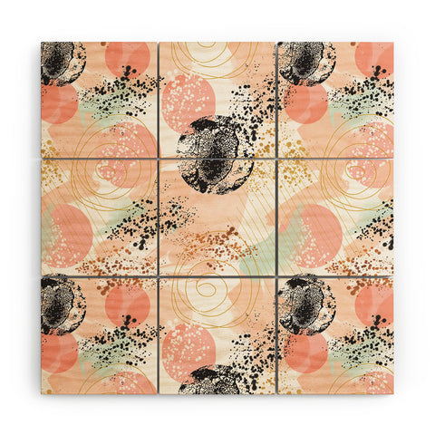 Marta Barragan Camarasa Shapes pastel and textures Wood Wall Mural