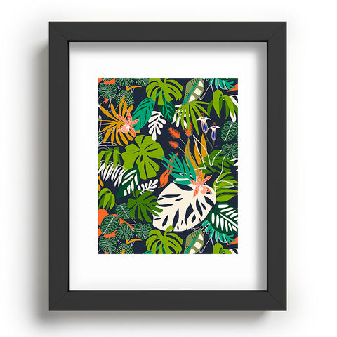 Marta Barragan Camarasa Simple dark jungle drawing Recessed Framing Rectangle