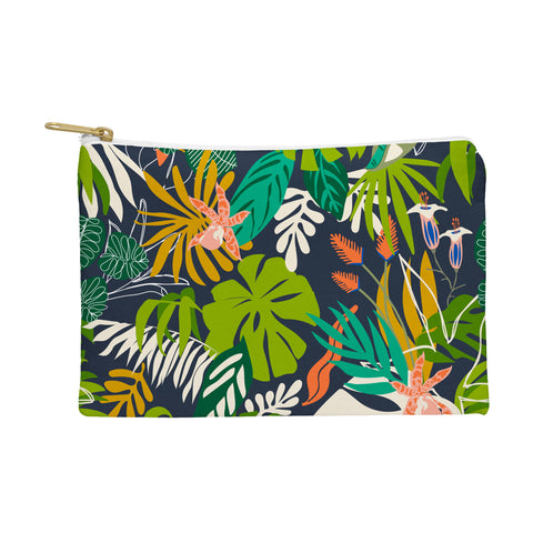 Marta Barragan Camarasa Simple dark jungle drawing Pouch