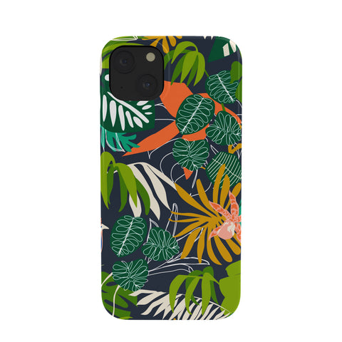 Marta Barragan Camarasa Simple dark jungle drawing Phone Case