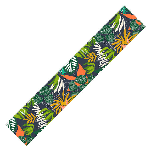 Marta Barragan Camarasa Simple dark jungle drawing Table Runner