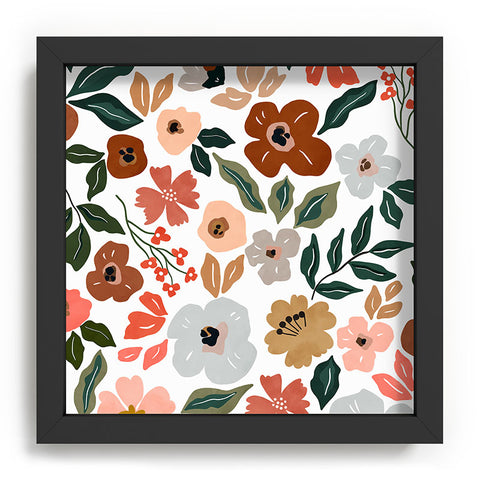 Marta Barragan Camarasa Simple flowery garden 0I Recessed Framing Square