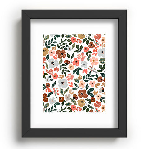 Marta Barragan Camarasa Simple flowery garden 0I Recessed Framing Rectangle