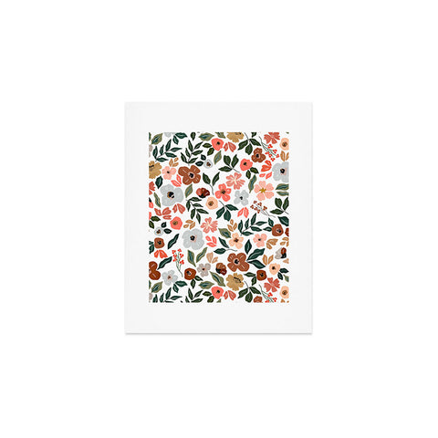 Marta Barragan Camarasa Simple flowery garden 0I Art Print