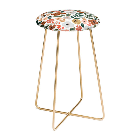 Marta Barragan Camarasa Simple flowery garden 0I Counter Stool
