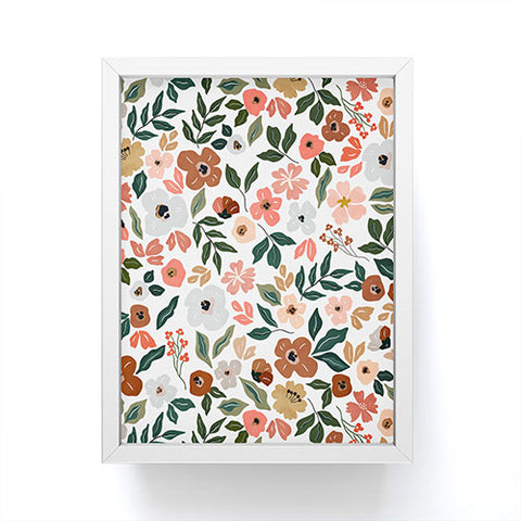 Marta Barragan Camarasa Simple flowery garden 0I Framed Mini Art Print