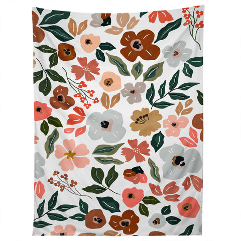 Marta Barragan Camarasa Simple flowery garden 0I Tapestry