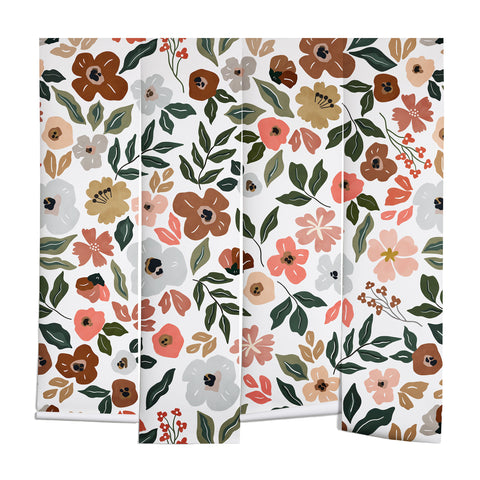 Marta Barragan Camarasa Simple flowery garden 0I Wall Mural