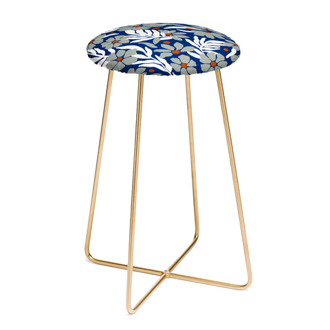 Marta Barragan Camarasa Simple garden blooms 23 Counter Stool