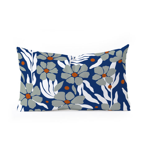 Marta Barragan Camarasa Simple garden blooms 23 Oblong Throw Pillow